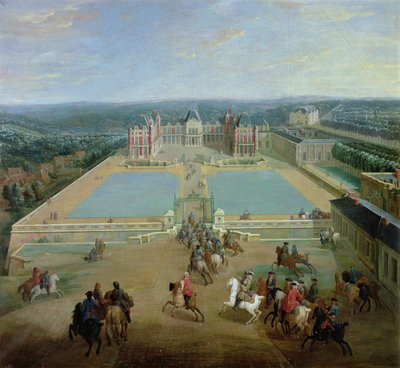 El Castillo de Meudon desde el lado de la avenida, 1722 de Pierre Denis Martin